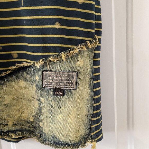 THE HERITAGE BY AMERICA 1776 Denim Distillery Men's Shirt Tye Dye Size XL Cotton - Picture 4 of 10